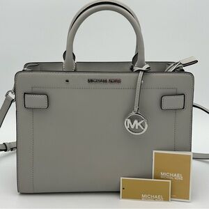 Michael Kors Light Gray Satchel